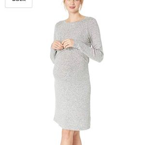 Motherhood Maternity Brushed Hacci Nursing Dress